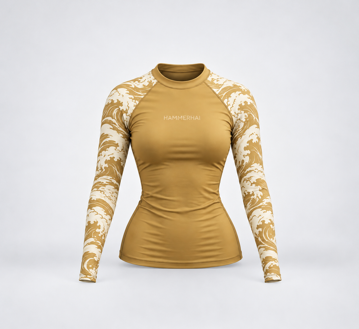 HAMMERHAI Aurea langermet rashguard til dame