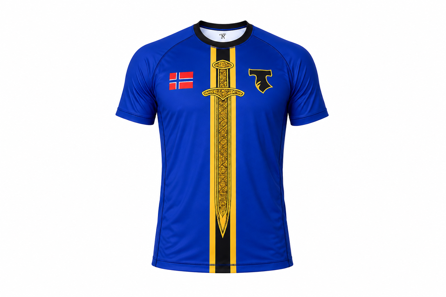 Sverd og Flagg Rashguard Havblått // Exclusive Drop