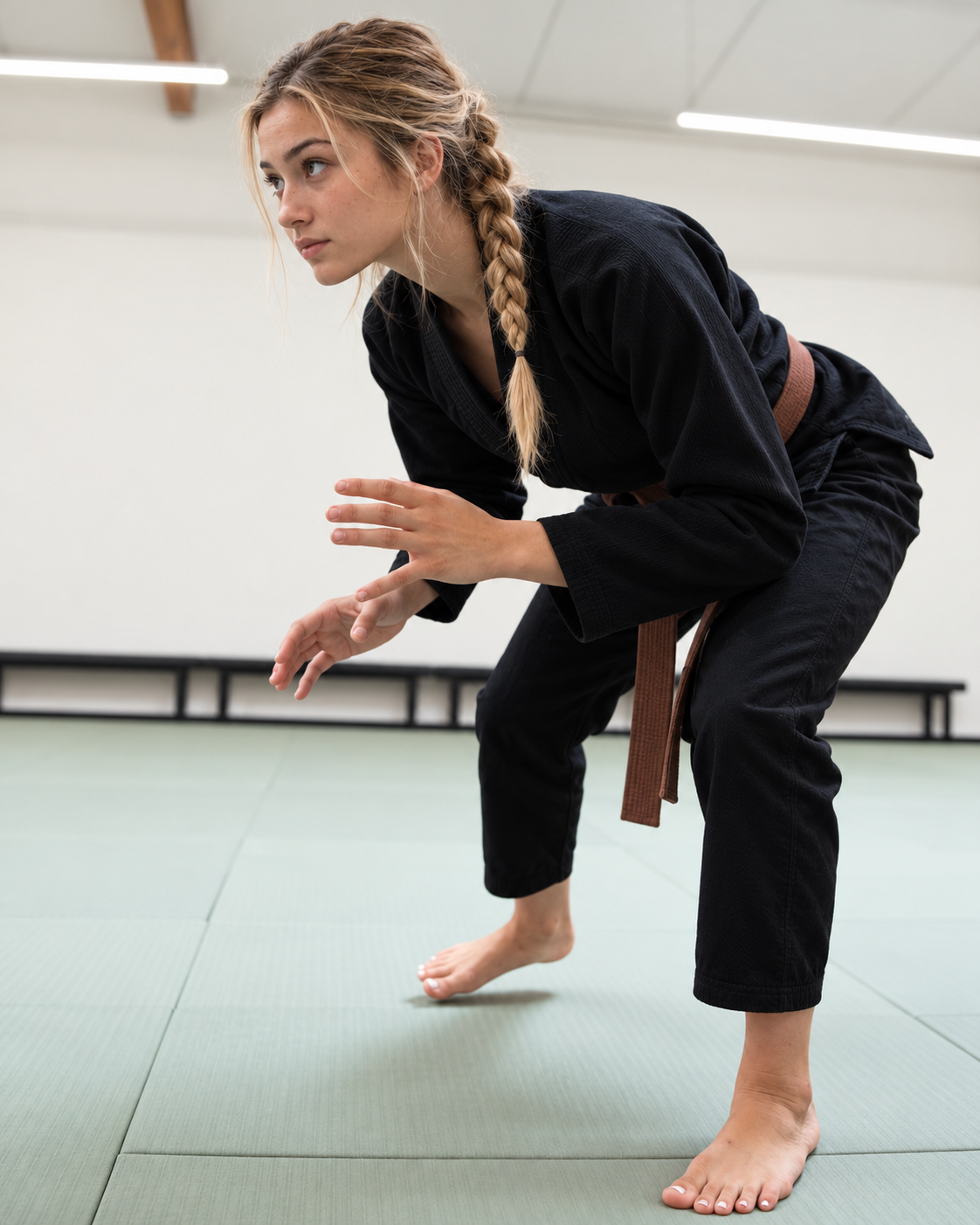 HAMMERHAI BJJ-drakt til damer med hvitt belte