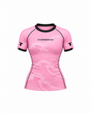 HAMMERHAI Pink Wave kortermet rashguard til dame