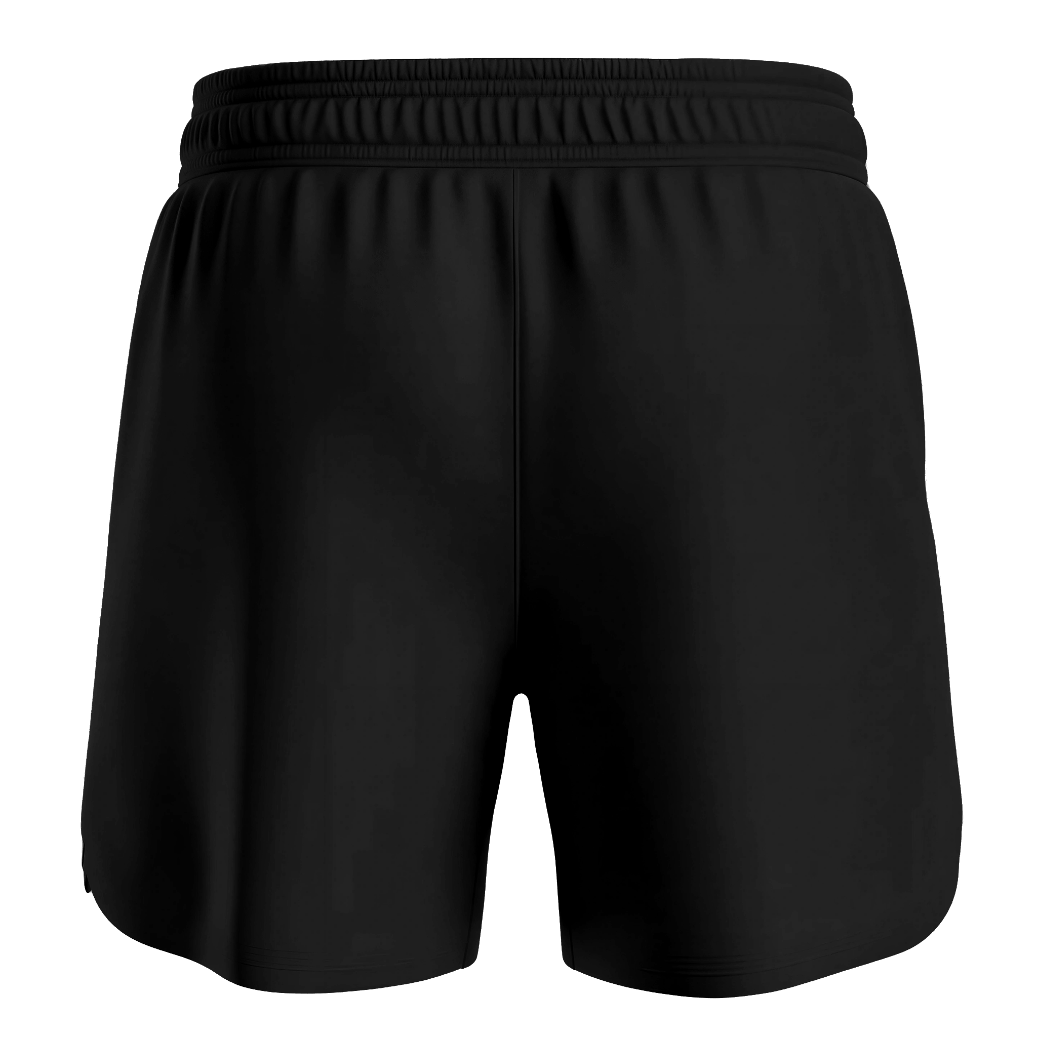 Black shorts on a white background