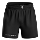 Black shorts with 'Ground Force' branding on a white background