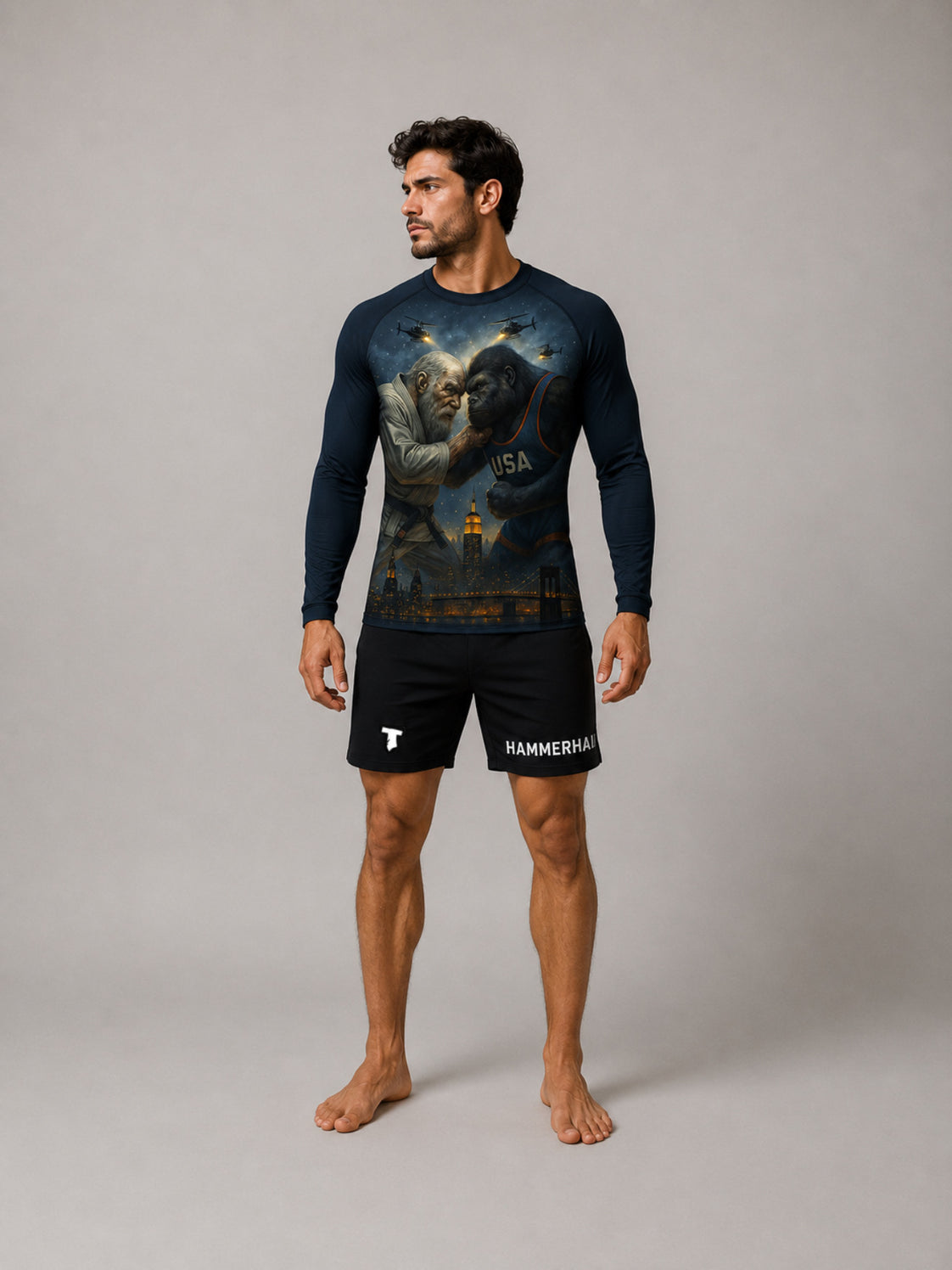 Troll vs Kong Longsleeve Rashguard