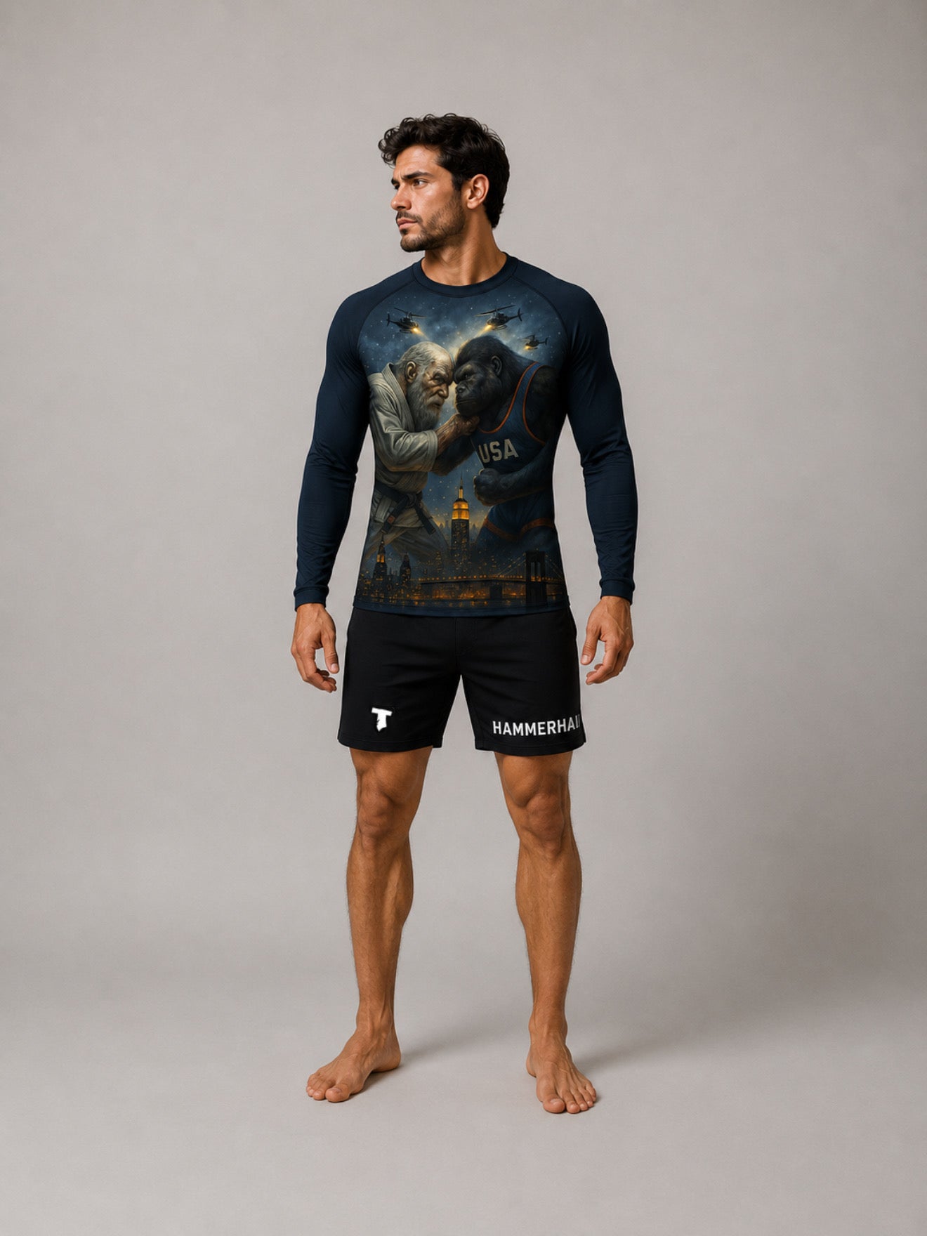 Troll vs Kong Longsleeve Rashguard