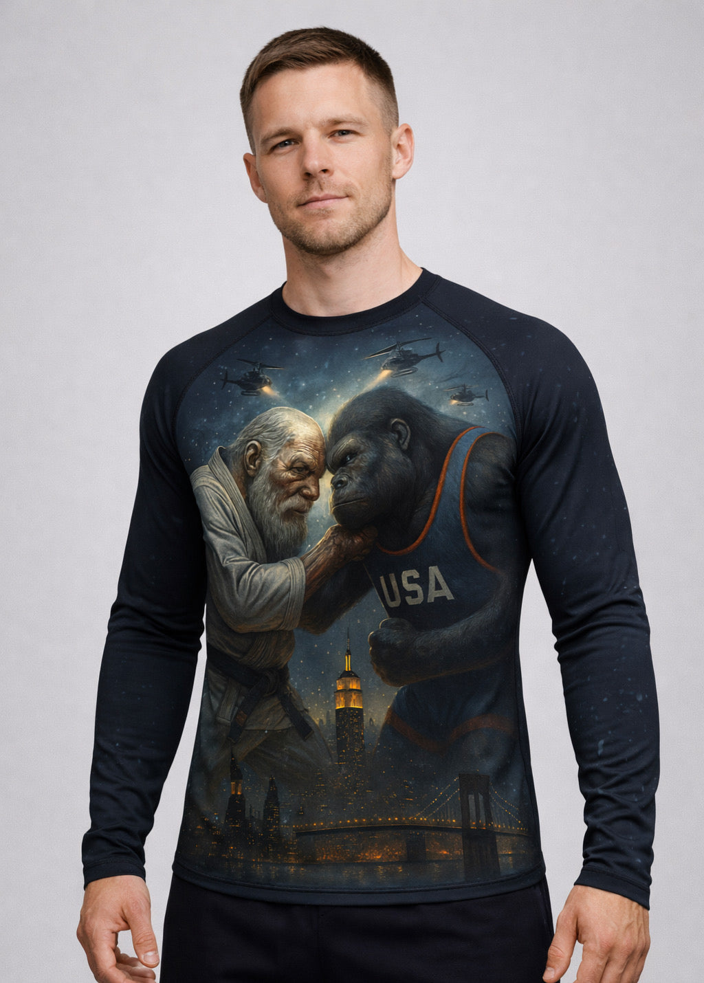 Troll vs Kong Longsleeve Rashguard