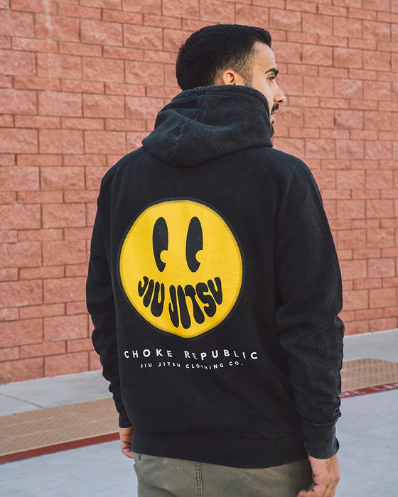 Smiley Zip-Up Hoodie - Choke Republic