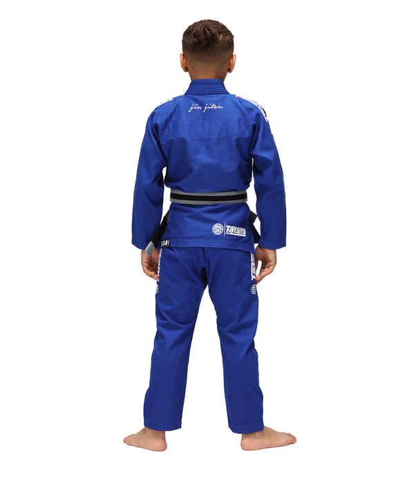ELEMENTS SUPERLITE BJJ BARNEDRAKT - BLÅTT INKL. Gratis Hvit Belte