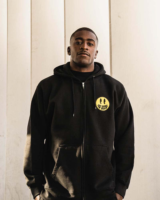 Smiley Zip-Up Hoodie - Choke Republic