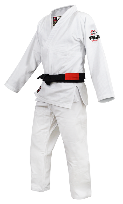 Fuji sports All Around BJJ Gi beginner white side left