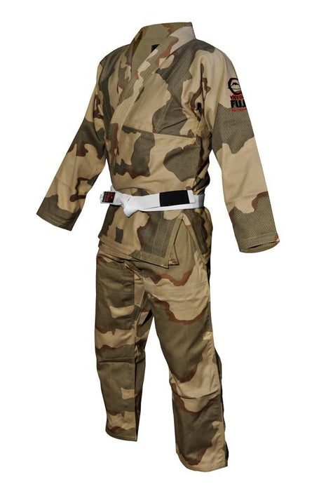 Fuji sports All Around BJJ Gi beginner camo side left