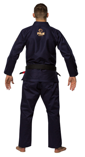 Fuji sports All Around BJJ Gi beginner navy blue back